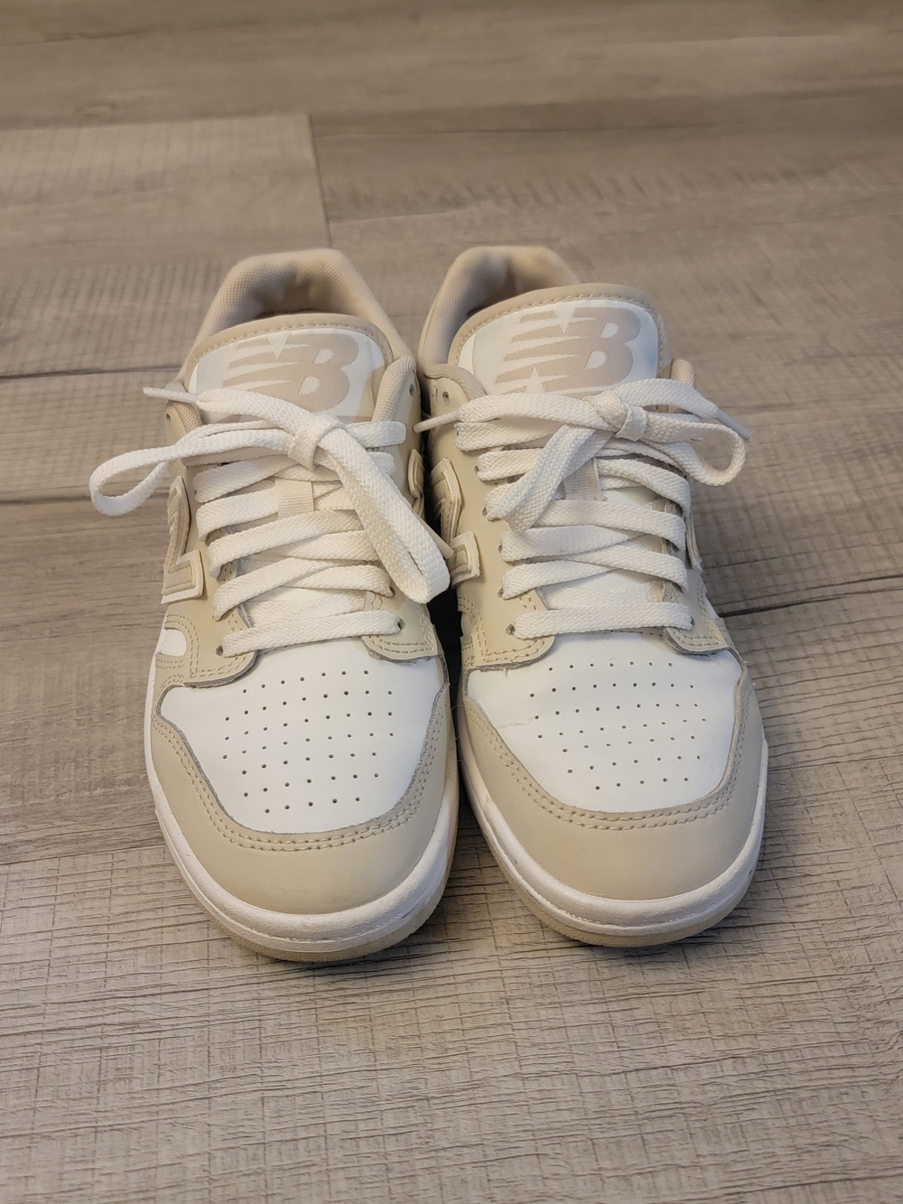 New Balance Kids' Classic White & Cream Sneakers UNISEX